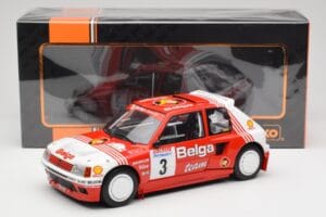 Peugeot 205 T16 #3 B. Darniche / A. Mahe Rally Ypres 1985 IXO 1:18 18RMC135 Metaal — afbeelding 6 van 6