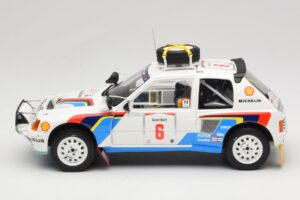 Peugeot 205 T16 Peugeot Talbot Sport T. Salonen / S. Harjanne Safari Rally 1985 Otto 1:18 OT1161 Hars — afbeelding 3 van 6