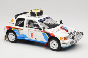 Peugeot 205 T16 Peugeot Talbot Sport T. Salonen / S. Harjanne Safari Rally 1985 Otto 1:18 OT1161 Hars — afbeelding 4 van 6