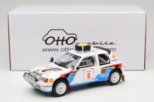 Peugeot 205 T16 Peugeot Talbot Sport T. Salonen / S. Harjanne Safari Rally 1985 Otto 1:18 OT1161 Hars — afbeelding 6 van 6