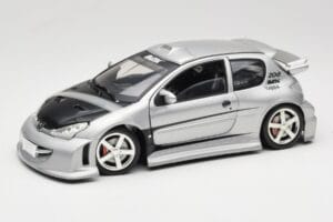 Peugeot 206 MTK Zilver Solido 1:18 1817 Metaal