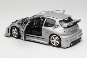 Peugeot 206 MTK Zilver Solido 1:18 1817 Metaal — afbeelding 5 van 8