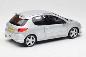Peugeot 206 RC Aluminium Zilver Norev 1:18 184726 Metaal — afbeelding 3 van 8