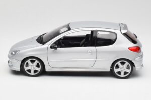Peugeot 206 RC Aluminium Zilver Norev 1:18 184726 Metaal — afbeelding 4 van 8