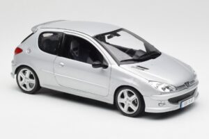 Peugeot 206 RC Aluminium Zilver Norev 1:18 184726 Metaal — afbeelding 6 van 8