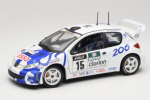 Peugeot 206 WRC #15 G. Panizzi / H. Panizzi WRC 1999 Solido 1:18 9016 Metaal