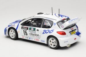 Peugeot 206 WRC #15 G. Panizzi / H. Panizzi WRC 1999 Solido 1:18 9016 Metaal — afbeelding 7 van 8