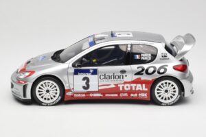 Peugeot 206 WRC #3 G. Panizzi / H. Panizzi Rally Tour de Corse 2002 Otto 1:18 OT1085 Hars — afbeelding 3 van 6