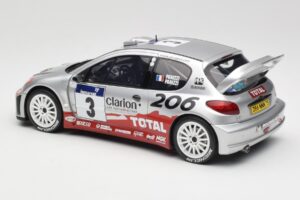 Peugeot 206 WRC #3 G. Panizzi / H. Panizzi Rally Tour de Corse 2002 Otto 1:18 OT1085 Hars — afbeelding 5 van 6