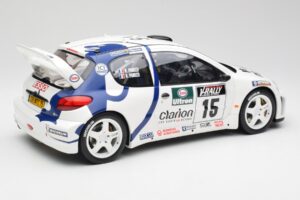 Peugeot 206 WRC G. Panizzi / H. Panizzi Tour de Corse 1999 Otto 1:12 G081 Hars — afbeelding 2 van 6