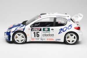Peugeot 206 WRC G. Panizzi / H. Panizzi Tour de Corse 1999 Otto 1:12 G081 Hars — afbeelding 3 van 6