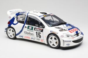 Peugeot 206 WRC G. Panizzi / H. Panizzi Tour de Corse 1999 Otto 1:12 G081 Hars — afbeelding 4 van 6