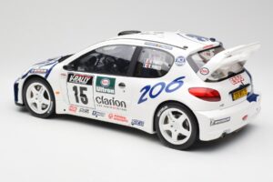 Peugeot 206 WRC G. Panizzi / H. Panizzi Tour de Corse 1999 Otto 1:12 G081 Hars — afbeelding 5 van 6