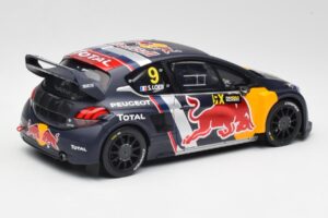 Peugeot 208 WRX #9 S. Loeb World RX of Belgium 2018 Otto 1:18 OT455 Hars — afbeelding 2 van 6