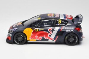 Peugeot 208 WRX #9 S. Loeb World RX of Belgium 2018 Otto 1:18 OT455 Hars — afbeelding 3 van 6