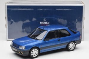 Peugeot 309 GTi16 Miami Blauw Norev 1:18 184881 Metaal — afbeelding 6 van 6