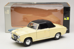 Peugeot 403 Cabriolet Beige Welly 1:18 12551HW Metaal — afbeelding 6 van 6