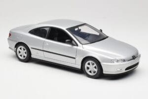 Peugeot 406 Coupe Zilver Gate 1:18 01024 Metaal — afbeelding 6 van 8
