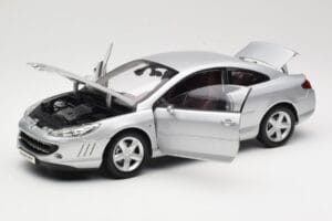 Peugeot 407 Coupe Zilver Norev 1:18 184747 Metaal — afbeelding 2 van 8