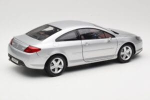 Peugeot 407 Coupe Zilver Norev 1:18 184747 Metaal — afbeelding 3 van 8