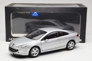 Peugeot 407 Coupe Zilver Norev 1:18 184747 Metaal — afbeelding 8 van 8