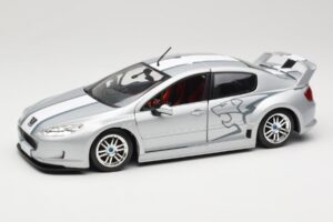 Peugeot 407 Racing Zilver Solido 1:18 90642 Metaal