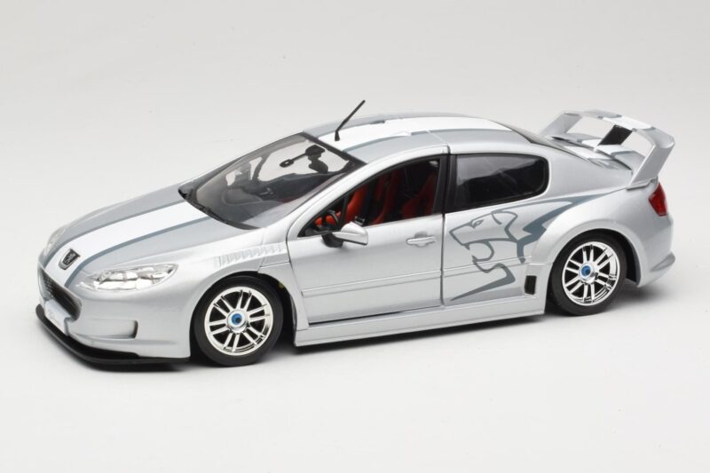 Peugeot 407 Racing Zilver Solido 1:18 90642 Metaal
