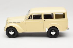 Peugeot Partner Moka Brown Norev 1:18 184894 Metaal — afbeelding 4 van 8