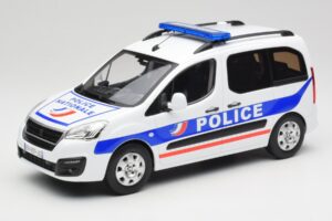 Peugeot Partner Police Blauw Norev 1:18 184891 Metaal