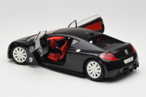 Peugeot RC Pique Zwart Solido 1:18 8147 Metaal — afbeelding 5 van 8