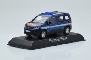 Peugeot Rifter Gendarmerie Otremer Blauw Norev 1:43 479064 Metaal — afbeelding 2 van 4