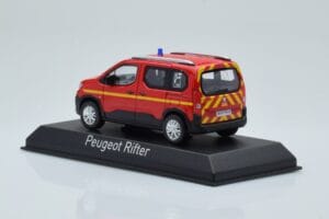 Peugeot Rifter Pompiers Rood Norev 1:43 479069 Metaal — afbeelding 3 van 4