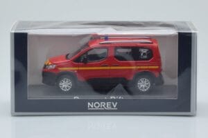 Peugeot Rifter Pompiers Rood Norev 1:43 479069 Metaal — afbeelding 4 van 4
