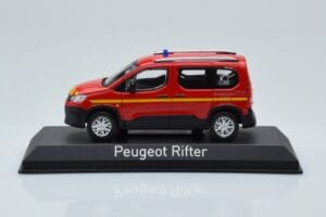 Peugeot Rifter Pompiers Rood Norev 1:43 479069 Metaal