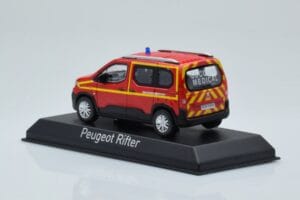 Peugeot Rifter Pompiers Secours Medical Rood Norev 1:43 479070 Metaal — afbeelding 3 van 4