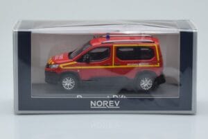 Peugeot Rifter Pompiers Secours Medical Rood Norev 1:43 479070 Metaal — afbeelding 4 van 4