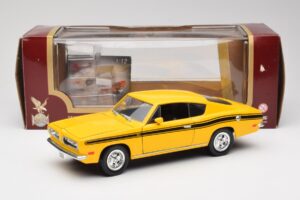Plymouth Barracuda Geel Road Legends 1:18 92178 Metaal — afbeelding 8 van 8