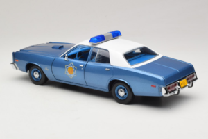 Plymouth Fury Police Pursuit Smokey and the Bandit GreenLight 1:18 19044 Metaal — afbeelding 7 van 8