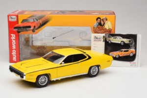 Plymouth Satellite Daisy Dukes of Hazzard Auto World 1:18 AWSS105/06 Metaal — afbeelding 8 van 8