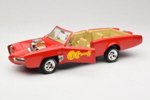 Pontiac GTO Monkeemobile Rood ERTL 1:18 33150 Metaal — afbeelding 2 van 8