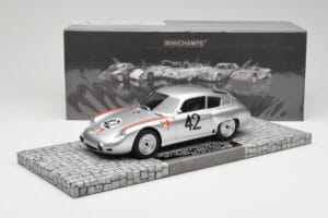 Porsche 356B 1600 GS Carrera GTL Abarth #42 H. Herrmann / H. Linge Targa Florio 1962 Minichamps 1:18 107626842 Hars — afbeelding 6 van 6