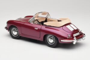 Porsche 356B Cabriolet Aubergine Bburago 1:18 3021-M4 Metaal — afbeelding 7 van 8