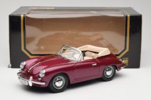 Porsche 356B Cabriolet Aubergine Bburago 1:18 3021-M4 Metaal — afbeelding 8 van 8