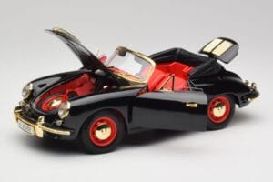 Porsche 356B Cabriolet Zwart Bburago 1:18 3031D Metaal — afbeelding 2 van 8