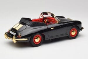 Porsche 356B Cabriolet Zwart Bburago 1:18 3031D Metaal — afbeelding 3 van 8