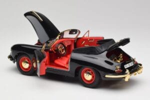 Porsche 356B Cabriolet Zwart Bburago 1:18 3031D Metaal — afbeelding 5 van 8