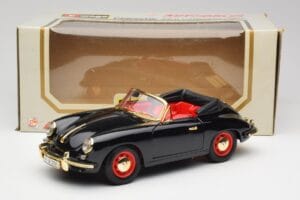 Porsche 356B Cabriolet Zwart Bburago 1:18 3031D Metaal — afbeelding 8 van 8