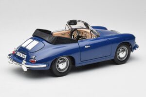 Porsche 356B Cabriolet Blauw Bburago 1:18 3051 Metaal — afbeelding 3 van 8
