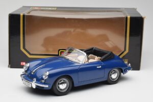 Porsche 356B Cabriolet Blauw Bburago 1:18 3051 Metaal — afbeelding 8 van 8