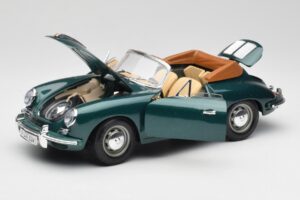 Porsche 356B Cabriolet Groen Bburago 1:18 3051-M1 Metaal — afbeelding 2 van 8